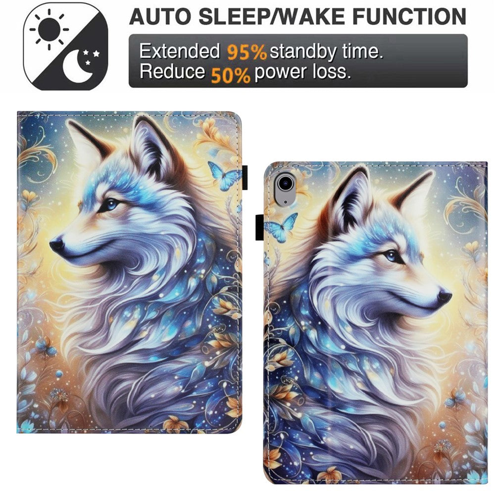 For Lenovo Tab P11 TB-J606F Case Pattern Leather Tablet Cover with Auto Sleep / Wake, Card Holder