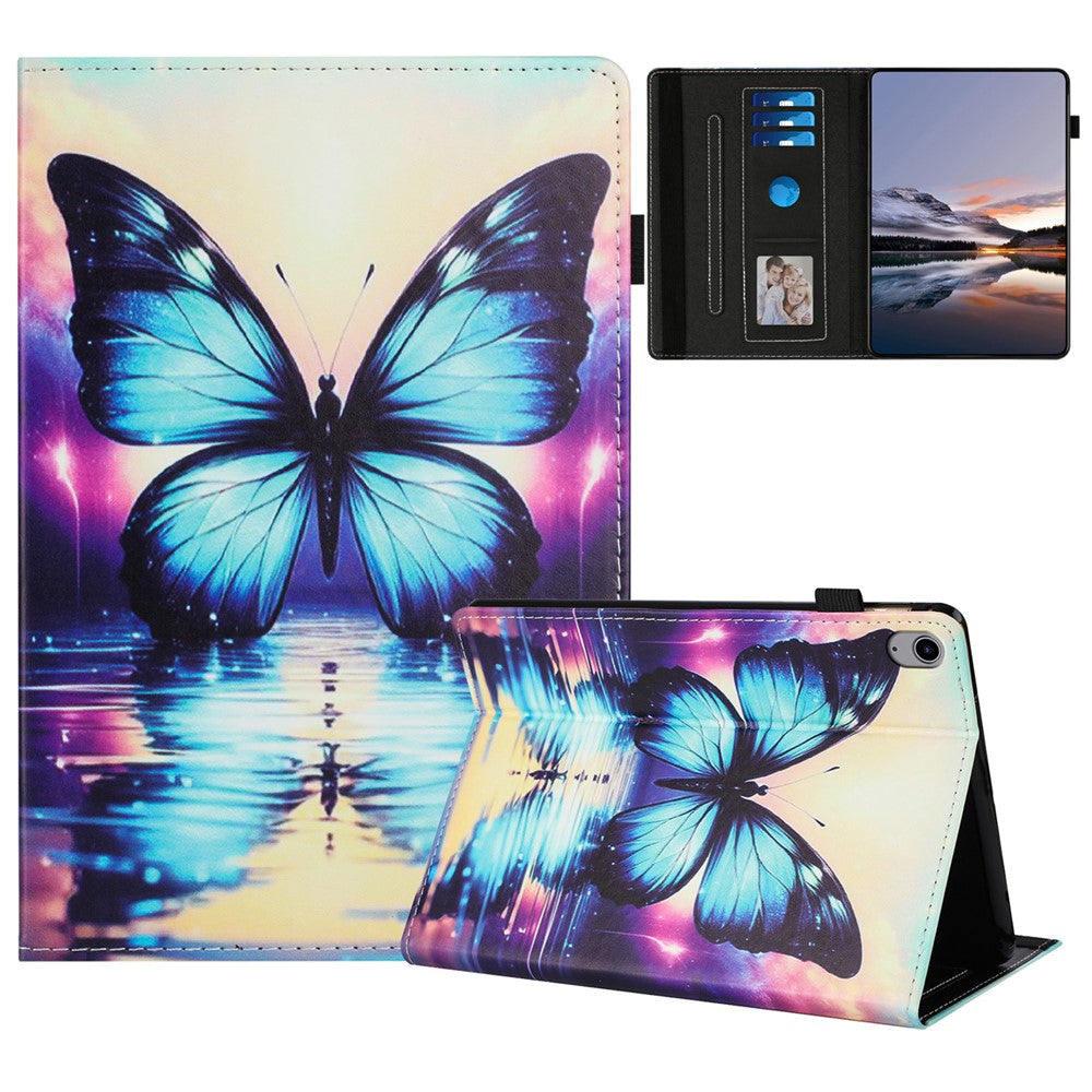 For Lenovo Tab P11 TB-J606F Case Pattern Leather Tablet Cover with Auto Sleep / Wake, Card Holder