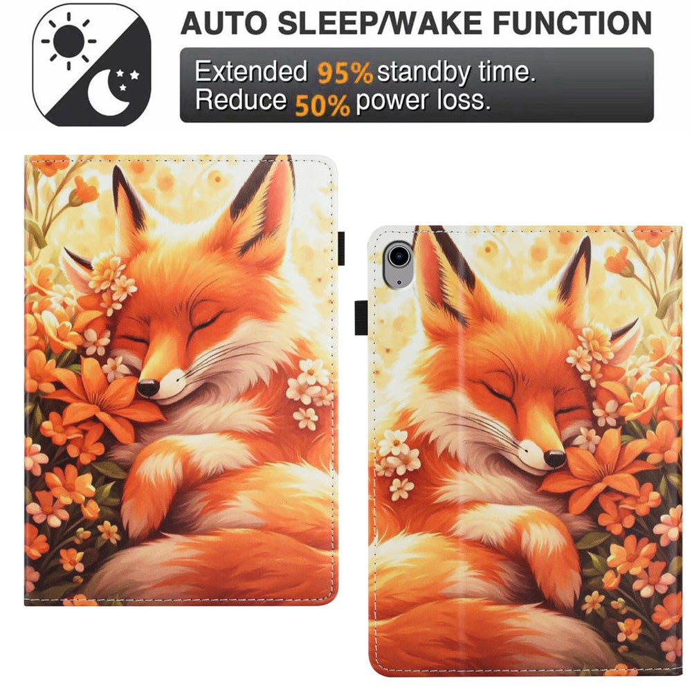 For Lenovo Tab P11 Gen 2 Case Pattern Leather Tablet Cover with Auto Sleep / Wake, Card Holder