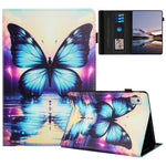For Lenovo Tab M9 TB-310FU Case Pattern Leather Tablet Cover with Auto Sleep / Wake, Card Holder
