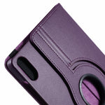 For Honor Pad X8b / Pad X8a / Pad X9 Case Rotating Stand PU Leather+PC Tablet Cover with Elastic Band
