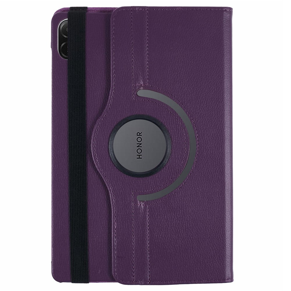 For Honor Pad X8b / Pad X8a / Pad X9 Case Rotating Stand PU Leather+PC Tablet Cover with Elastic Band