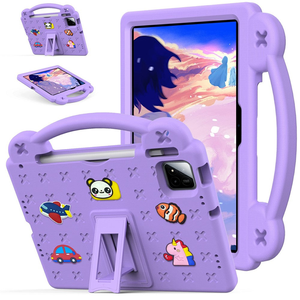 For Xiaomi Poco Pad X1 / Pad 8 Pro / Pad 8 / Pad 7 Pro / Pad 7 Case Kids Cartoon Patterns Hand Grip Kickstand Tablet EVA Cover