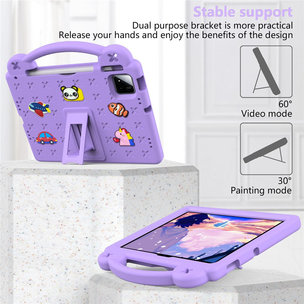 For Xiaomi Poco Pad X1 / Pad 8 Pro / Pad 8 / Pad 7 Pro / Pad 7 Case Kids Cartoon Patterns Hand Grip Kickstand Tablet EVA Cover
