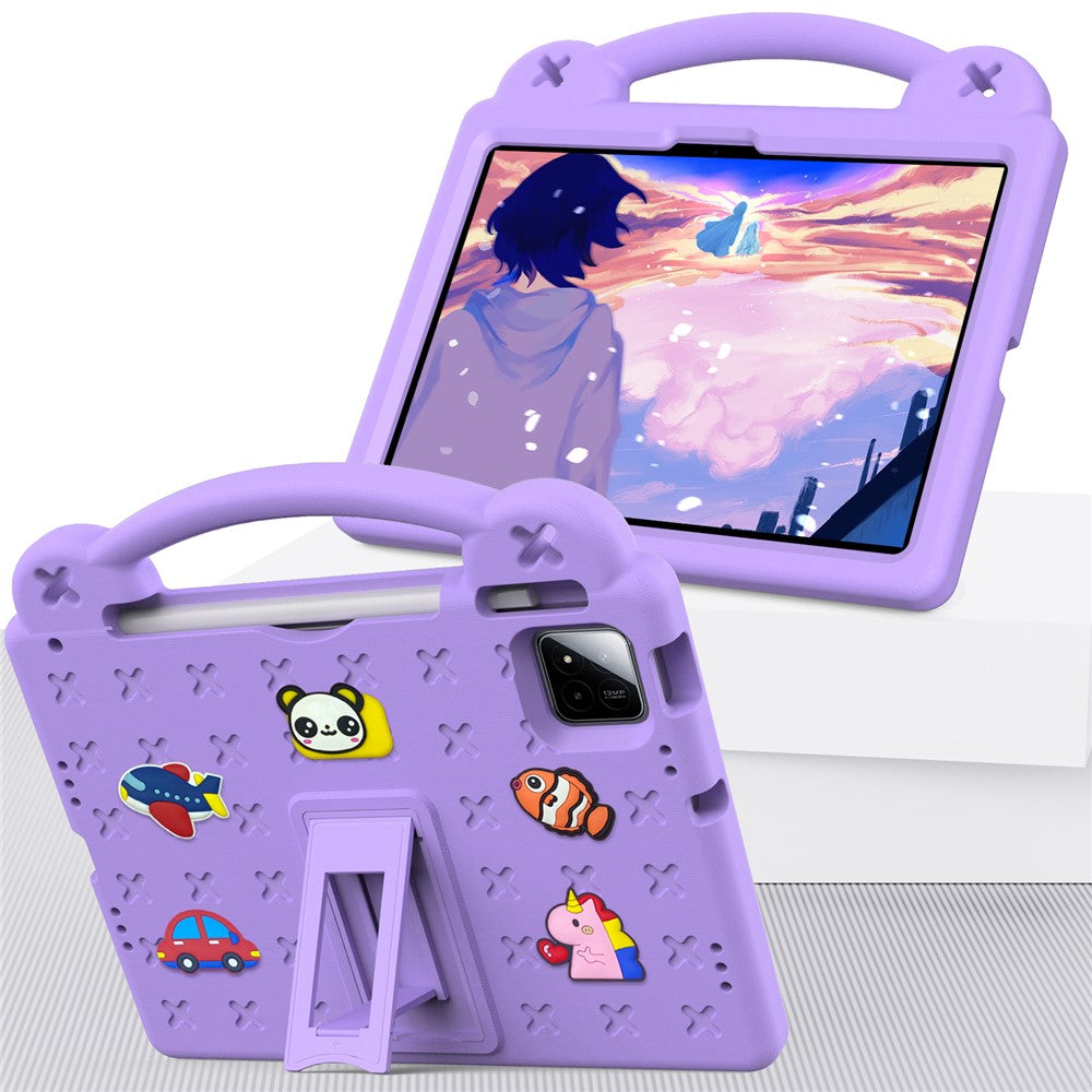 For Xiaomi Poco Pad X1 / Pad 8 Pro / Pad 8 / Pad 7 Pro / Pad 7 Case Kids Cartoon Patterns Hand Grip Kickstand Tablet EVA Cover