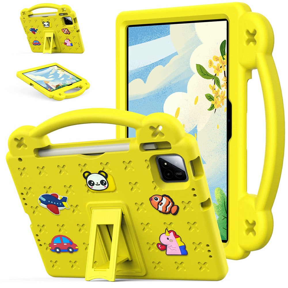 For Xiaomi Poco Pad X1 / Pad 8 Pro / Pad 8 / Pad 7 Pro / Pad 7 Case Kids Cartoon Patterns Hand Grip Kickstand Tablet EVA Cover