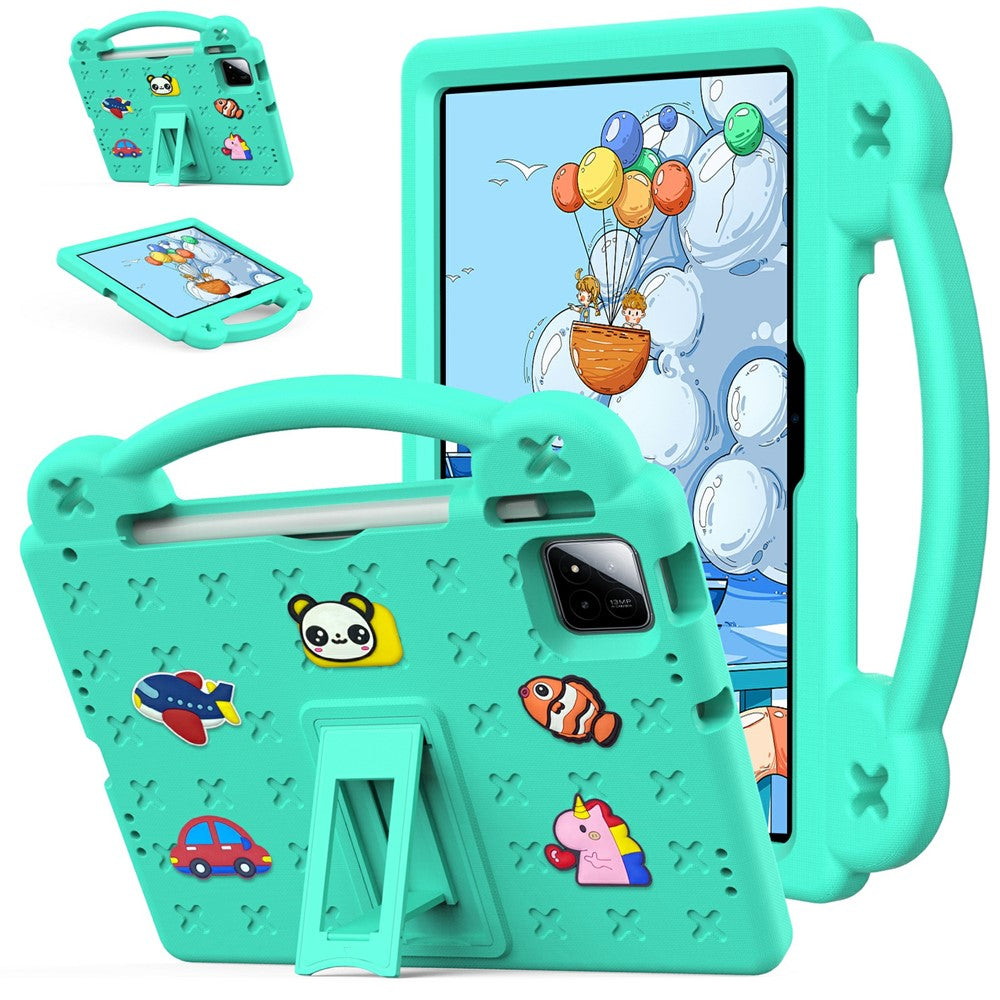 For Xiaomi Poco Pad X1 / Pad 8 Pro / Pad 8 / Pad 7 Pro / Pad 7 Case Kids Cartoon Patterns Hand Grip Kickstand Tablet EVA Cover
