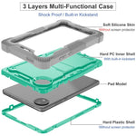 For Xiaomi Redmi Pad SE 4G 8.7 inch Case Silicone+PC Tablet Protective Cover with Kickstand
