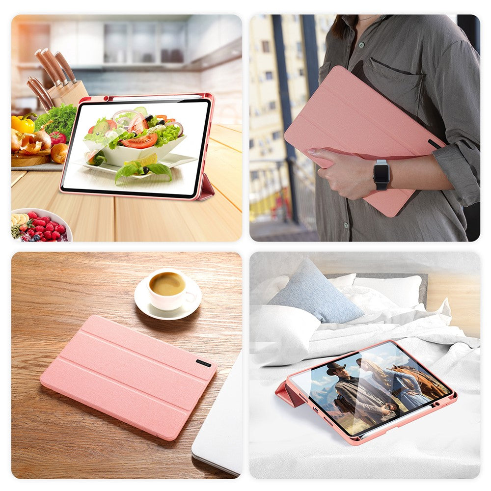DUX DUCIS For Xiaomi Pad 7 Pro / Xiaomi Pad 7 Case  Domo Series Tri-fold Stand PU Leather Tablet Cover