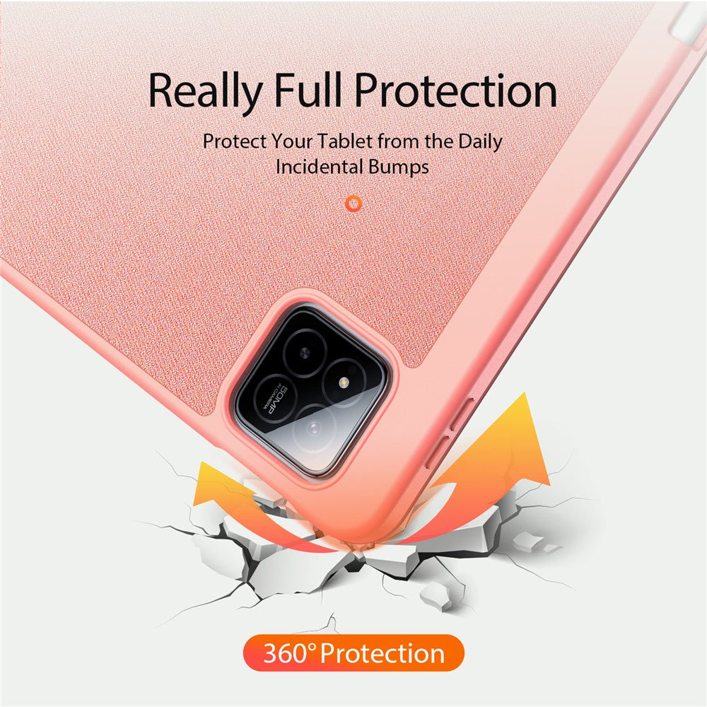 DUX DUCIS For Xiaomi Pad 7 Pro / Xiaomi Pad 7 Case  Domo Series Tri-fold Stand PU Leather Tablet Cover