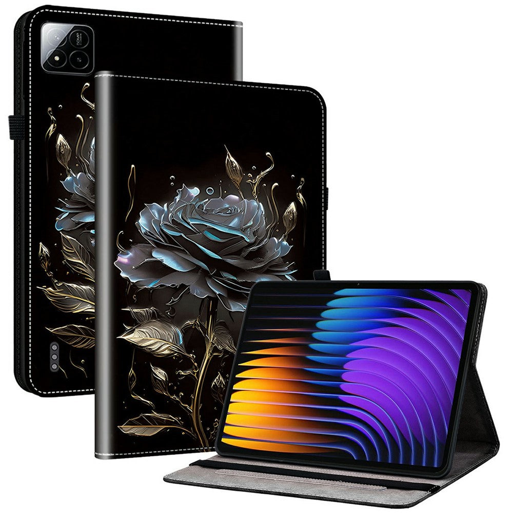 For Xiaomi Poco Pad X1 / Pad 8 Pro / Pad 8 / Pad 7 Pro / Pad 7 Leather Case Pattern Printed Stand Tablet Cover with Card Slots
