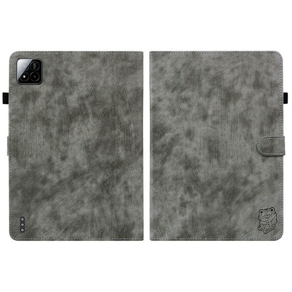 For Xiaomi Poco Pad X1 / Pad 8 Pro / Pad 8 / Pad 7 Pro / Pad 7 Cases Tiger Imprint Anti-Scratch PU Leather Tablet Cover