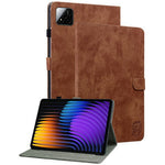 For Xiaomi Poco Pad X1 / Pad 8 Pro / Pad 8 / Pad 7 Pro / Pad 7 Cases Tiger Imprint Anti-Scratch PU Leather Tablet Cover