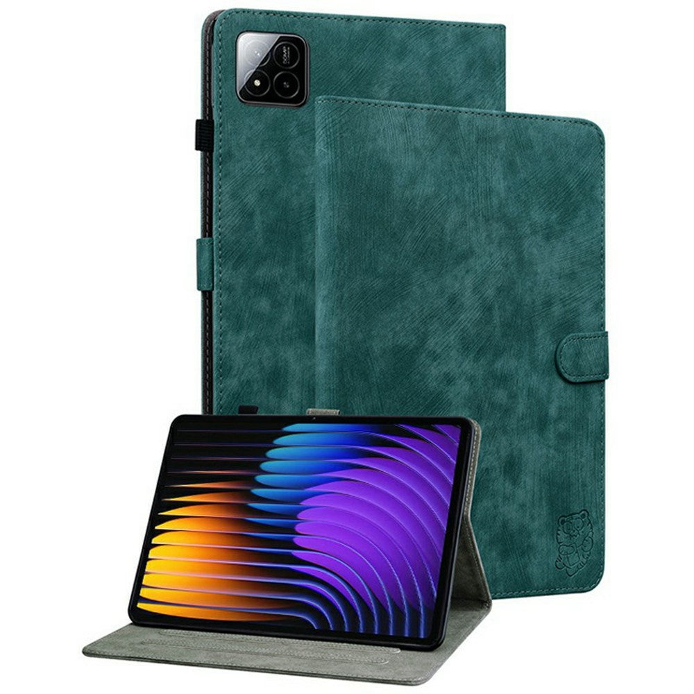 For Xiaomi Poco Pad X1 / Pad 8 Pro / Pad 8 / Pad 7 Pro / Pad 7 Cases Tiger Imprint Anti-Scratch PU Leather Tablet Cover