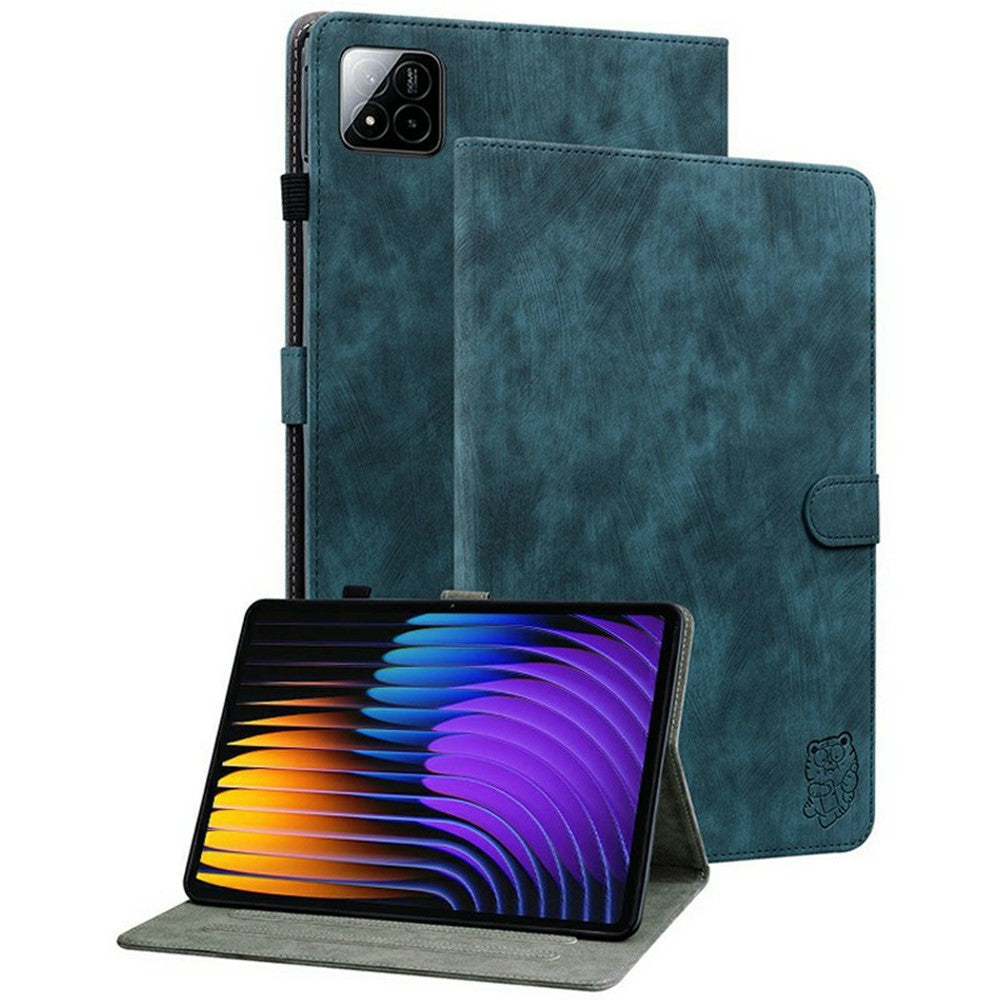 For Xiaomi Poco Pad X1 / Pad 8 Pro / Pad 8 / Pad 7 Pro / Pad 7 Cases Tiger Imprint Anti-Scratch PU Leather Tablet Cover
