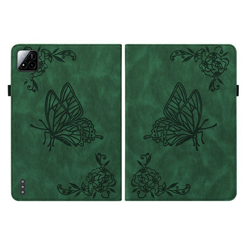 For Xiaomi Poco Pad X1 / Pad 8 Pro / Pad 8 / Pad 7 Pro / Pad 7 Case Butterfly Flower Imprint PU Leather Tablet Cover with Card Slots