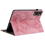 For Lenovo Legion Y700 (2025) Case Card Holder Anti-Scratch Leather Cover Rose Flower Imprint