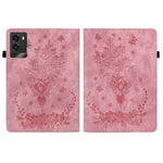 For Lenovo Legion Y700 (2025) Case Card Holder Anti-Scratch Leather Cover Rose Flower Imprint