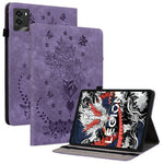 For Lenovo Legion Y700 (2025) Case Card Holder Anti-Scratch Leather Cover Rose Flower Imprint