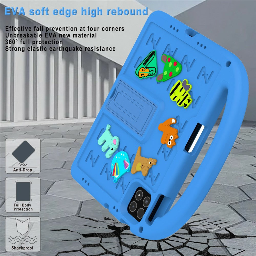 For Xiaomi Poco Pad X1 / Pad 8 Pro / Pad 8 / Pad 7 Pro / Pad 7 Kickstand Case Cartoon Design Anti-Drop EVA+PC Tablet Cover with Strap for Kids