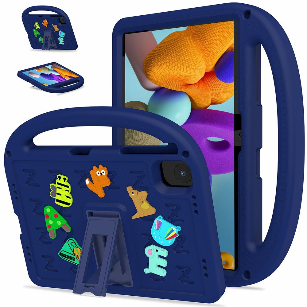 For Honor Pad X8b / Pad X8a Kickstand Case Cartoon Design Anti-Drop EVA+PC Tablet Cover with Strap for Kids