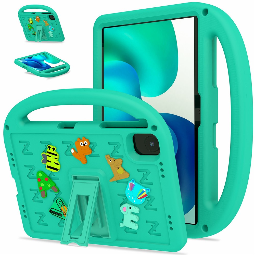 For Honor Pad X8b / Pad X8a Kickstand Case Cartoon Design Anti-Drop EVA+PC Tablet Cover with Strap for Kids
