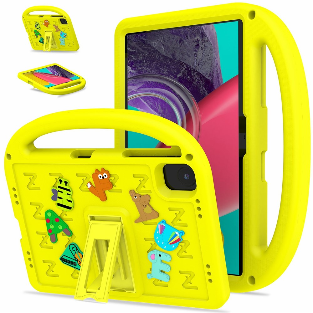For Honor Pad X8b / Pad X8a Kickstand Case Cartoon Design Anti-Drop EVA+PC Tablet Cover with Strap for Kids
