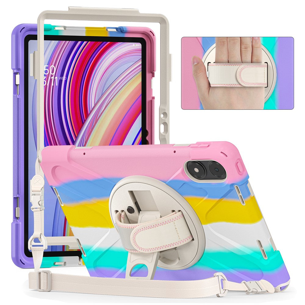 Tablet Case with Shoulder Strap for Xiaomi Redmi Pad Pro 5G / Redmi Pad Pro / Poco Pad 5G / 4G Kickstand Cover