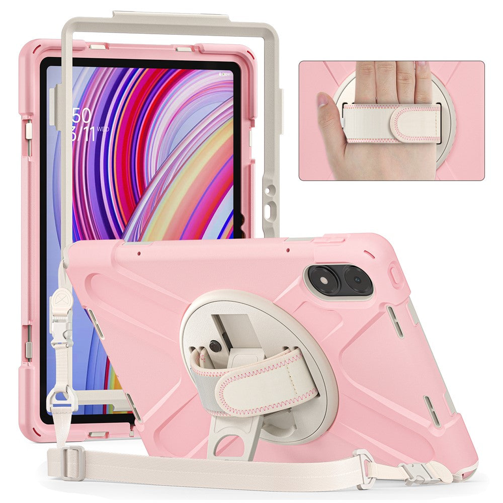 Tablet Case with Shoulder Strap for Xiaomi Redmi Pad Pro 5G / Redmi Pad Pro / Poco Pad 5G / 4G Kickstand Cover