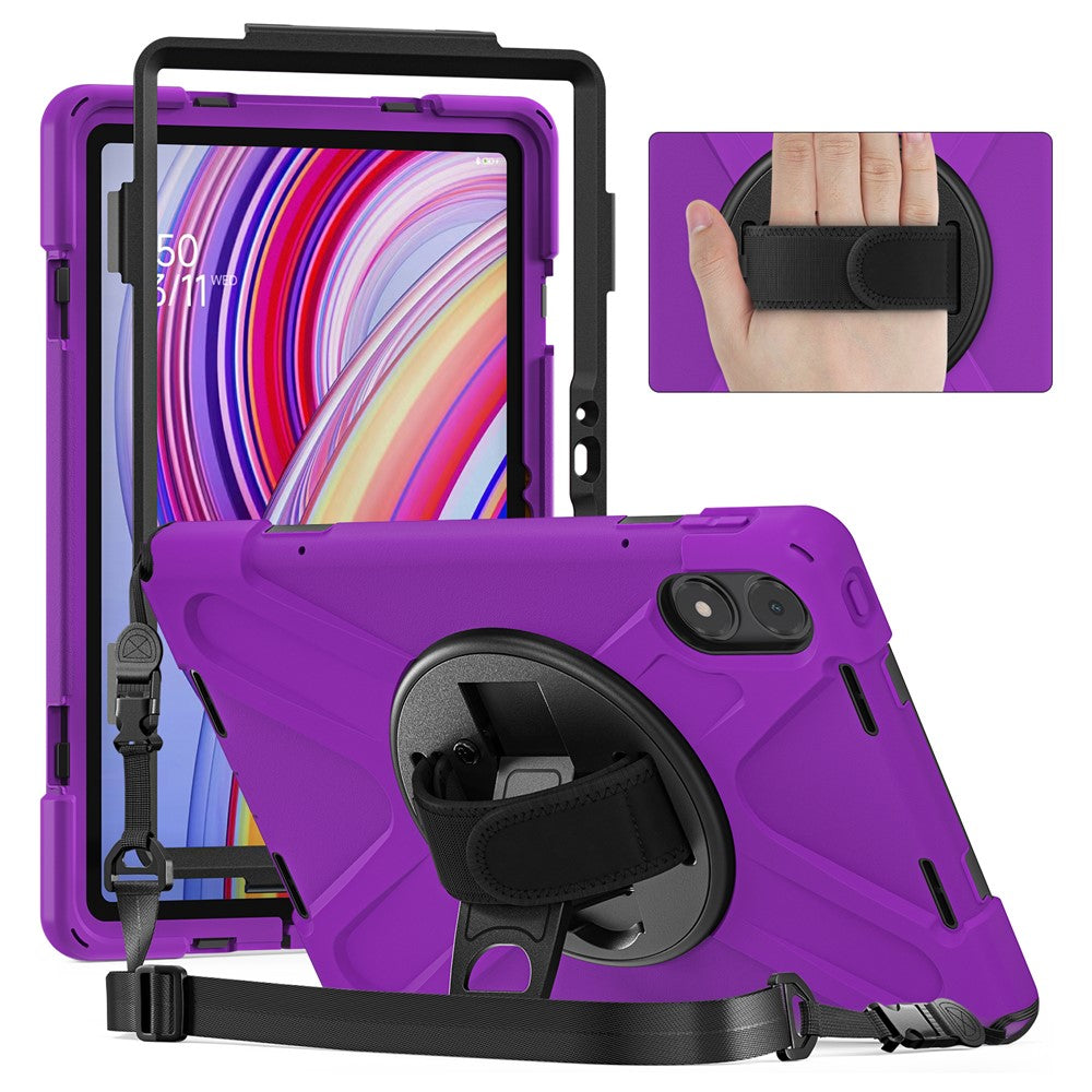 Tablet Case with Shoulder Strap for Xiaomi Redmi Pad Pro 5G / Redmi Pad Pro / Poco Pad 5G / 4G Kickstand Cover
