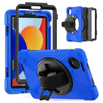 For Xiaomi Redmi Pad SE 4G 8.7 inch Case Rotary Kickstand PC+Silicone Hand Strap Tablet Cover