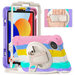 For Xiaomi Redmi Pad SE 4G 8.7 inch Kickstand Case TPU PC Silicone Tablet Cover with Shoulder Strap