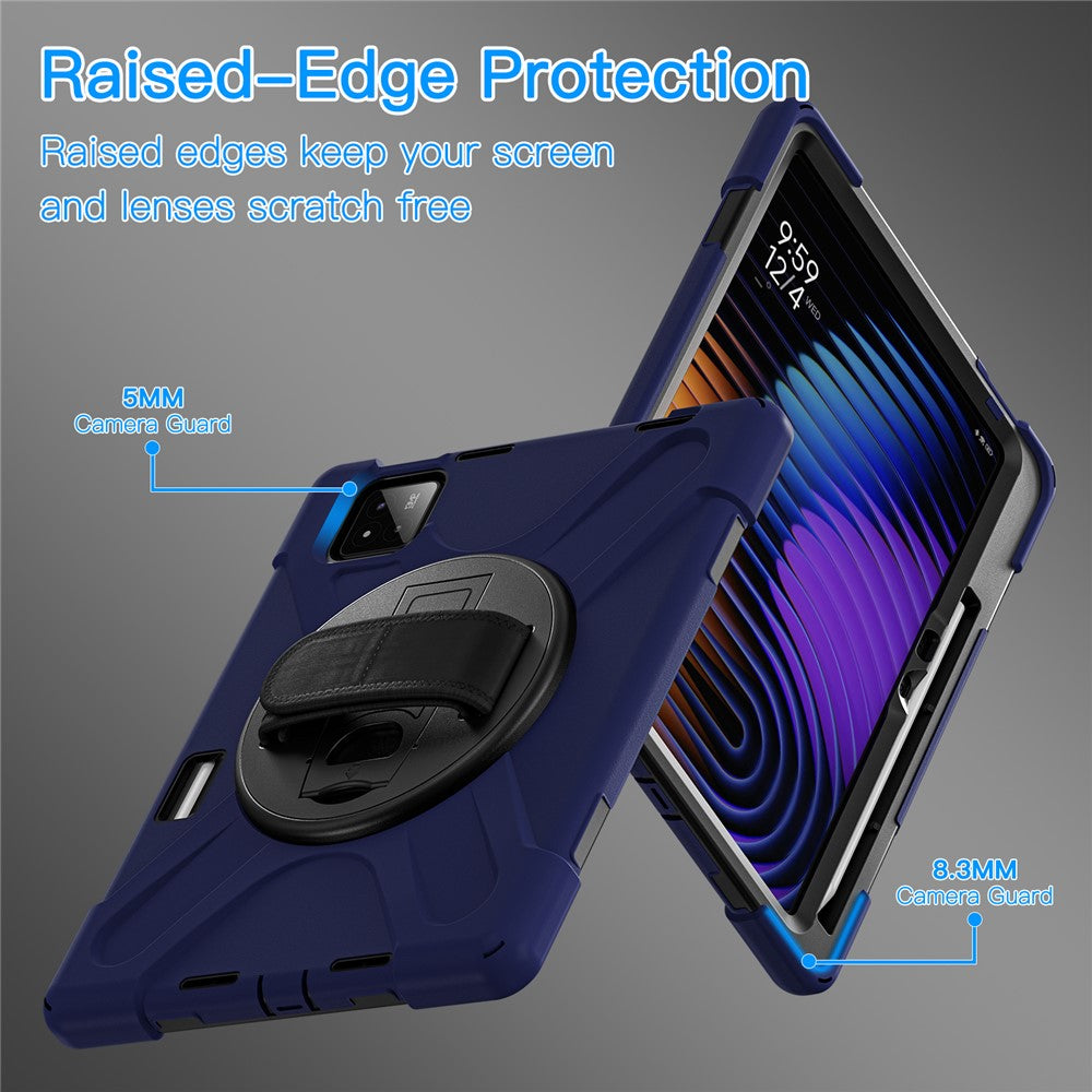 For Xiaomi Pad 8 Pro / Pad 8 / Pad 7 Pro / Pad 7 Kickstand Case TPU PC Silicone Tablet Cover with Shoulder Strap