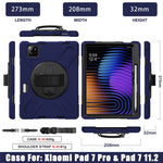 For Xiaomi Pad 8 Pro / Pad 8 / Pad 7 Pro / Pad 7 Kickstand Case TPU PC Silicone Tablet Cover with Shoulder Strap