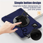 For Xiaomi Pad 8 Pro / Pad 8 / Pad 7 Pro / Pad 7 Kickstand Case TPU PC Silicone Tablet Cover with Shoulder Strap