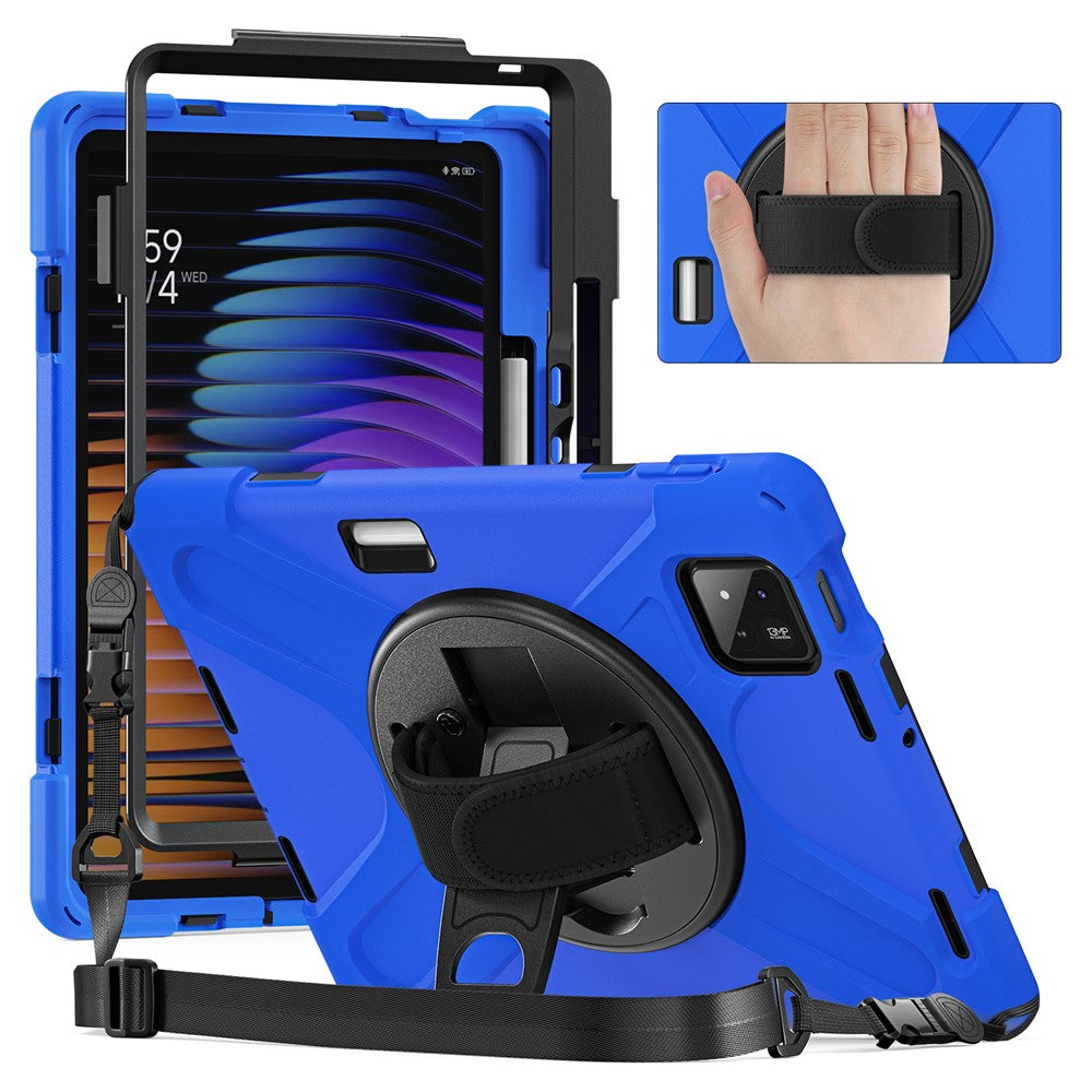 For Xiaomi Pad 8 Pro / Pad 8 / Pad 7 Pro / Pad 7 Kickstand Case TPU PC Silicone Tablet Cover with Shoulder Strap