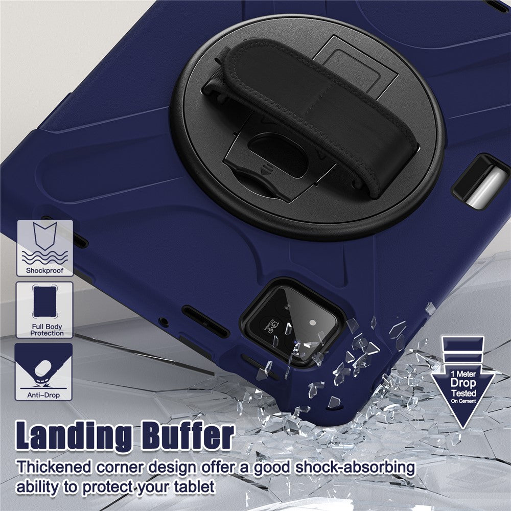 For Xiaomi Pad 8 Pro / Pad 8 / Pad 7 Pro / Pad 7 Case Rotary Kickstand PC+Silicone Hand Strap Tablet Cover