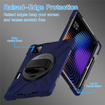 For Xiaomi Pad 8 Pro / Pad 8 / Pad 7 Pro / Pad 7 Case Rotary Kickstand PC+Silicone Hand Strap Tablet Cover