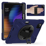 For Xiaomi Pad 8 Pro / Pad 8 / Pad 7 Pro / Pad 7 Case Rotary Kickstand PC+Silicone Hand Strap Tablet Cover