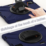 For Xiaomi Pad 8 Pro / Pad 8 / Pad 7 Pro / Pad 7 Case Rotary Kickstand PC+Silicone Hand Strap Tablet Cover