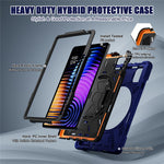 For Xiaomi Pad 8 Pro / Pad 8 / Pad 7 Pro / Pad 7 Case Rotary Kickstand PC+Silicone Hand Strap Tablet Cover
