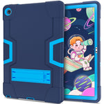 For Lenovo Tab M10 Plus (3rd Gen) / Xiaoxin Pad 2022 10.6 inch 125FU / 128FU Protective Case Robot Pattern Silicone+PC Tablet Anti-Scratch Cover Shockproof Portable Kickstand Case
