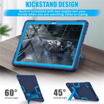 For Lenovo Tab M10 Plus (3rd Gen) / Xiaoxin Pad 2022 10.6 inch 125FU / 128FU Protective Case Robot Pattern Silicone+PC Tablet Anti-Scratch Cover Shockproof Portable Kickstand Case