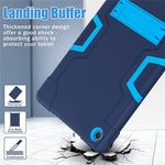 For Lenovo Tab M10 Plus (3rd Gen) / Xiaoxin Pad 2022 10.6 inch 125FU / 128FU Protective Case Robot Pattern Silicone+PC Tablet Anti-Scratch Cover Shockproof Portable Kickstand Case