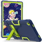 For Lenovo Tab M10 Plus (3rd Gen) / Xiaoxin Pad 2022 10.6 inch 125FU / 128FU Protective Case Robot Pattern Silicone+PC Tablet Anti-Scratch Cover Shockproof Portable Kickstand Case
