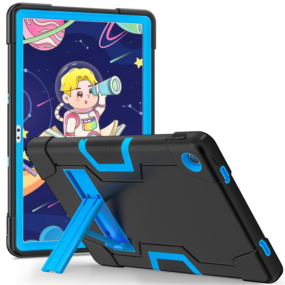 For Lenovo Tab M10 Plus (3rd Gen) / Xiaoxin Pad 2022 10.6 inch 125FU / 128FU Protective Case Robot Pattern Silicone+PC Tablet Anti-Scratch Cover Shockproof Portable Kickstand Case