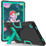 For Lenovo Tab M10 Plus (3rd Gen) / Xiaoxin Pad 2022 10.6 inch 125FU / 128FU Protective Case Robot Pattern Silicone+PC Tablet Anti-Scratch Cover Shockproof Portable Kickstand Case