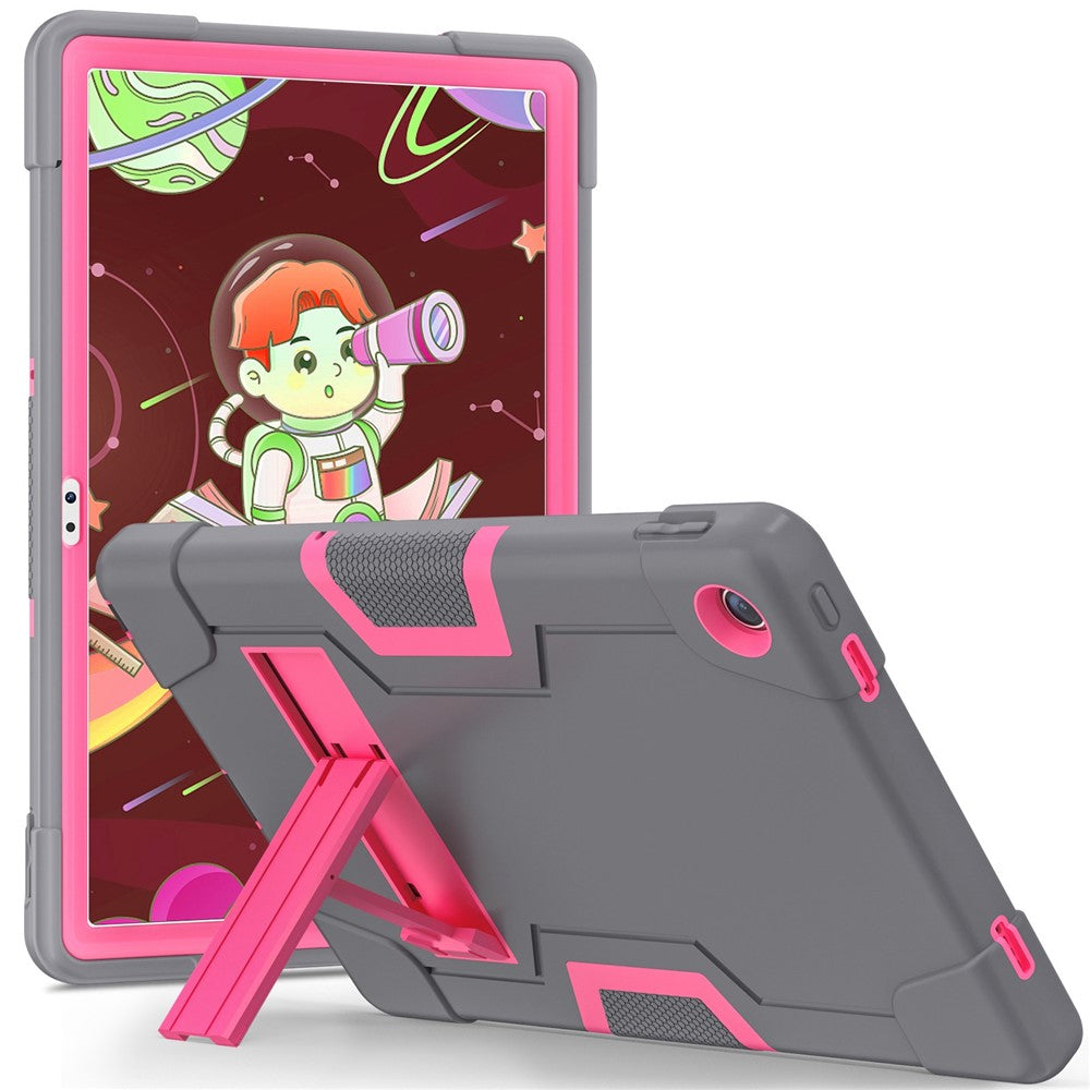 For Lenovo Tab M10 Plus (3rd Gen) / Xiaoxin Pad 2022 10.6 inch 125FU / 128FU Protective Case Robot Pattern Silicone+PC Tablet Anti-Scratch Cover Shockproof Portable Kickstand Case