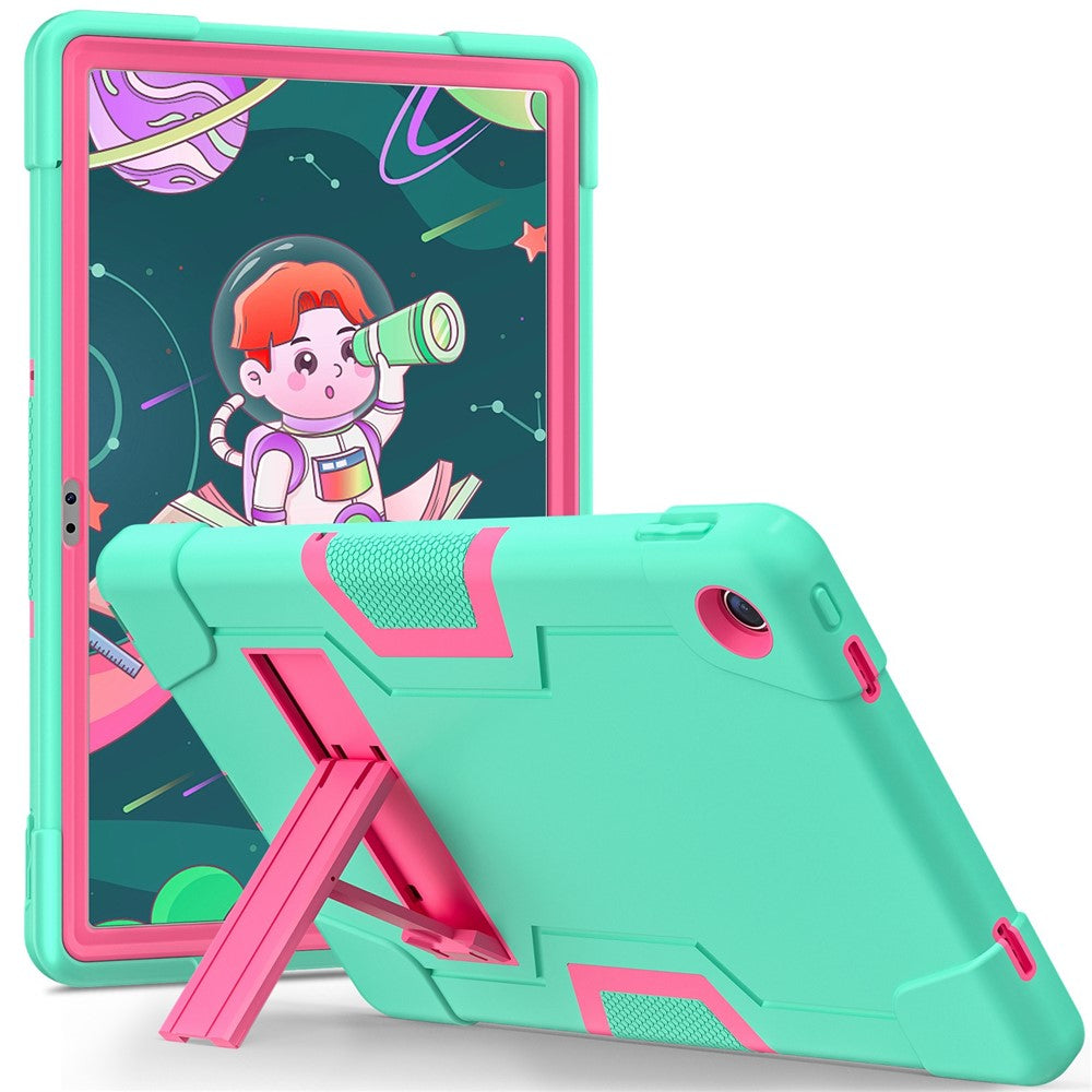 For Lenovo Tab M10 Plus (3rd Gen) / Xiaoxin Pad 2022 10.6 inch 125FU / 128FU Protective Case Robot Pattern Silicone+PC Tablet Anti-Scratch Cover Shockproof Portable Kickstand Case