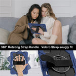 For Xiaomi Pad 7 Pro  /  Pad 7 Case Silicone + PC Kickstand Tablet Cover with Handy Strap